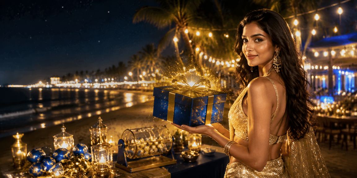 Blue and gold themed casino interior showcasing vibrant gaming atmosphere